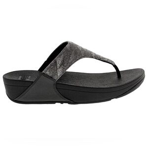 Fitflop‎ Lulu Glitz Toe Post Women's Sandal All Black ET9-090-070